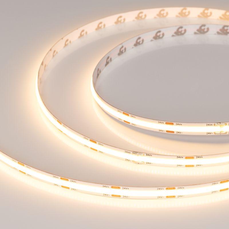 Лента светодиодная COB-NANO-X544-8mm 24V Warm 2700К 11.5Вт/м IP65 CSP герметичная (уп.5м) Arlight 031903(2)
