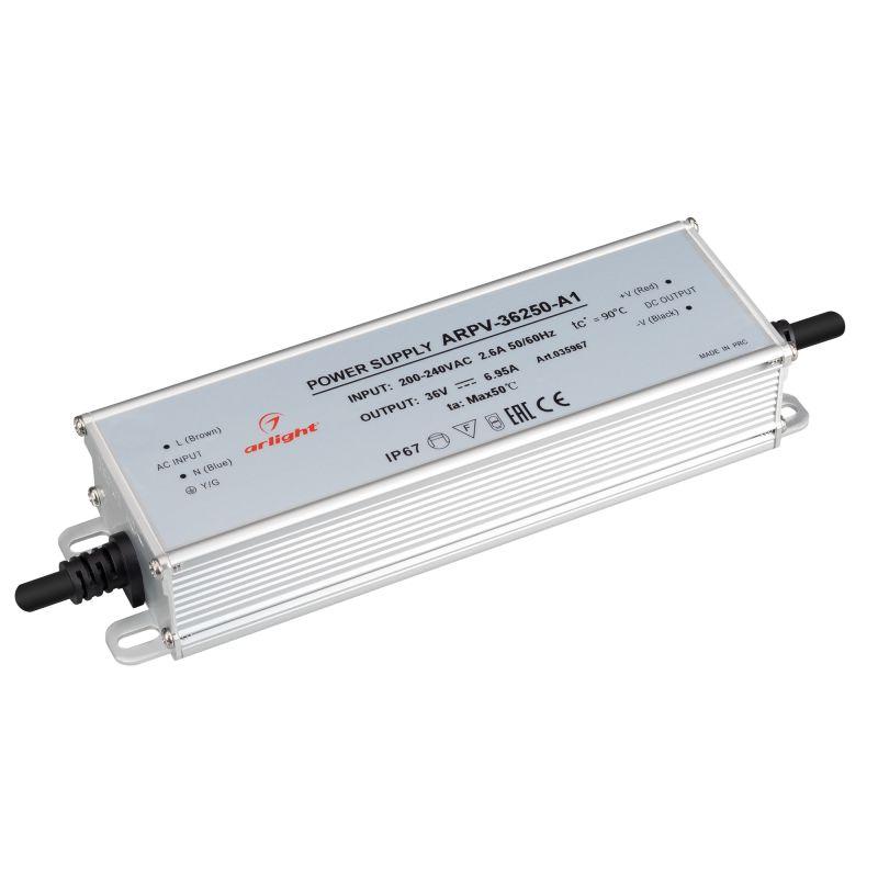 Блок питания ARPV-36250-A1 36В 6.95А 250Вт IP67 металл Arlight 035967