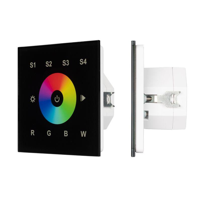 Панель сенсорная DALI-901-11-1G-4SC-RGBW-DT8-IN BUS/230 IВP20 пластик черн. INTELLIGENT ARLIGHT 037199