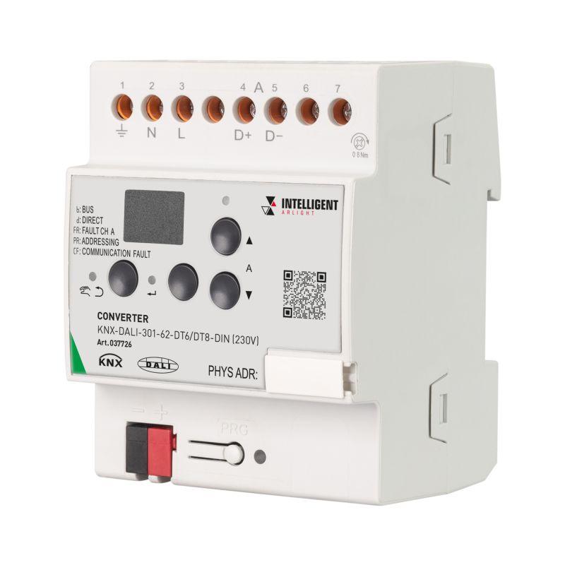 Конвертер KNX-DALI-301-62-DT6/DT8-DIN (230В) (IP20 пластик) INTELLIGENT ARLIGHT 037726