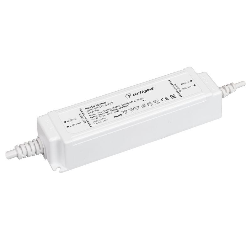 Блок питания ARPJ-SP-57700-PFC 40Вт 29-57В 0.7А IP67 пластик Arlight 037888