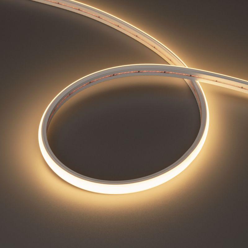 Лента светодиодная MOONLIGHT-TOP-X320-11x7mm 24V Warm 3000К 10Вт/м IP65 CSP wire x2 герметичная силикон (уп.5м) Arlight 038317