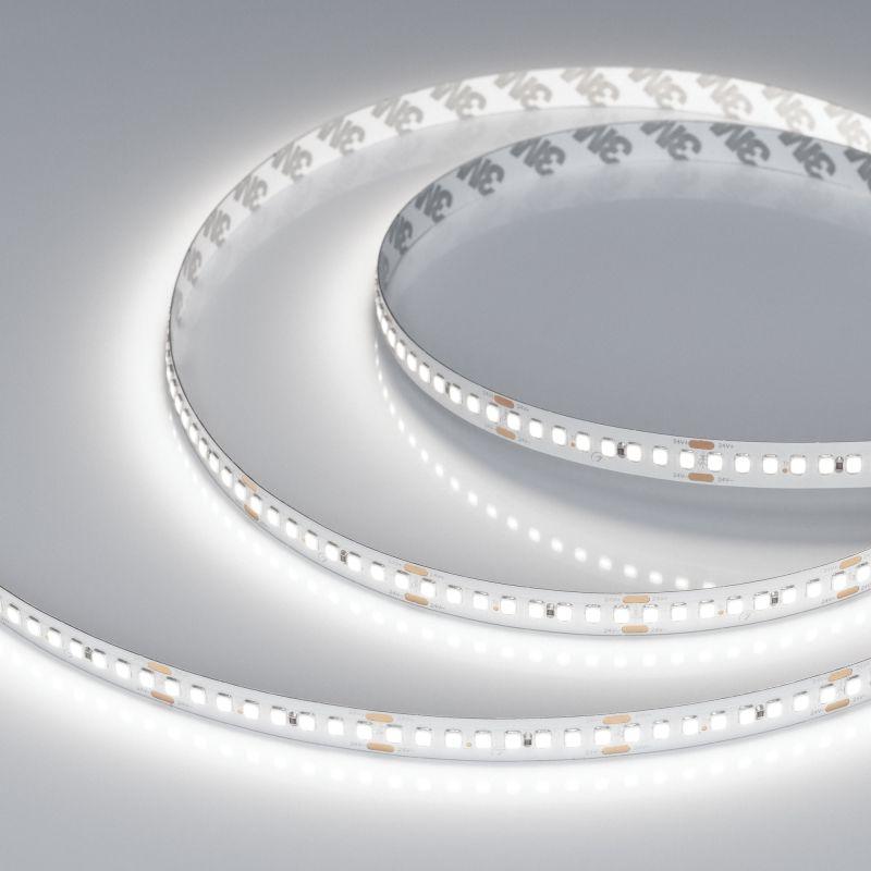 Лента светодиодная RT-A192-10mm 24V White 6000К 17.6Вт/м IP20 2835 высок. эффект. 150лм/Вт (уп.5м) Arlight 038773