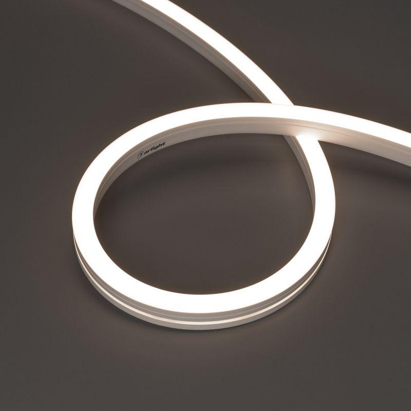 Лента светодиодная MOONLIGHT-SIDE-A140-12x17mm 24V Day 4000К 9.6Вт/м IP67 2835 wire x1 герметичная (уп.5м) Arlight 038797