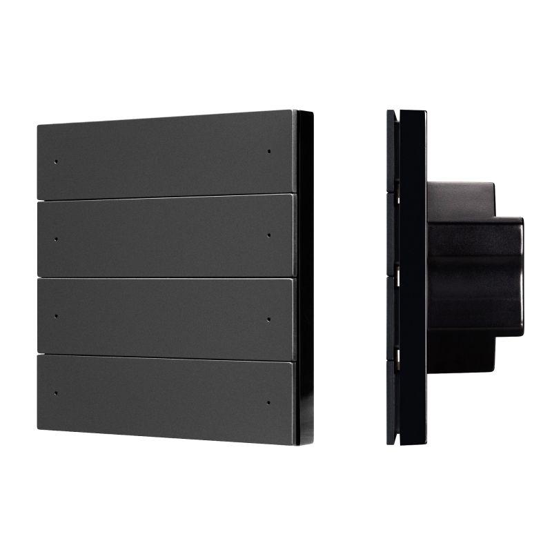 Панель кнопочная SMART-DMX512-801-22-8G-8SC-DIM-IN 230В 2.4G IP20 пластик черн. INTELLIGENT ARLIGHT 039316