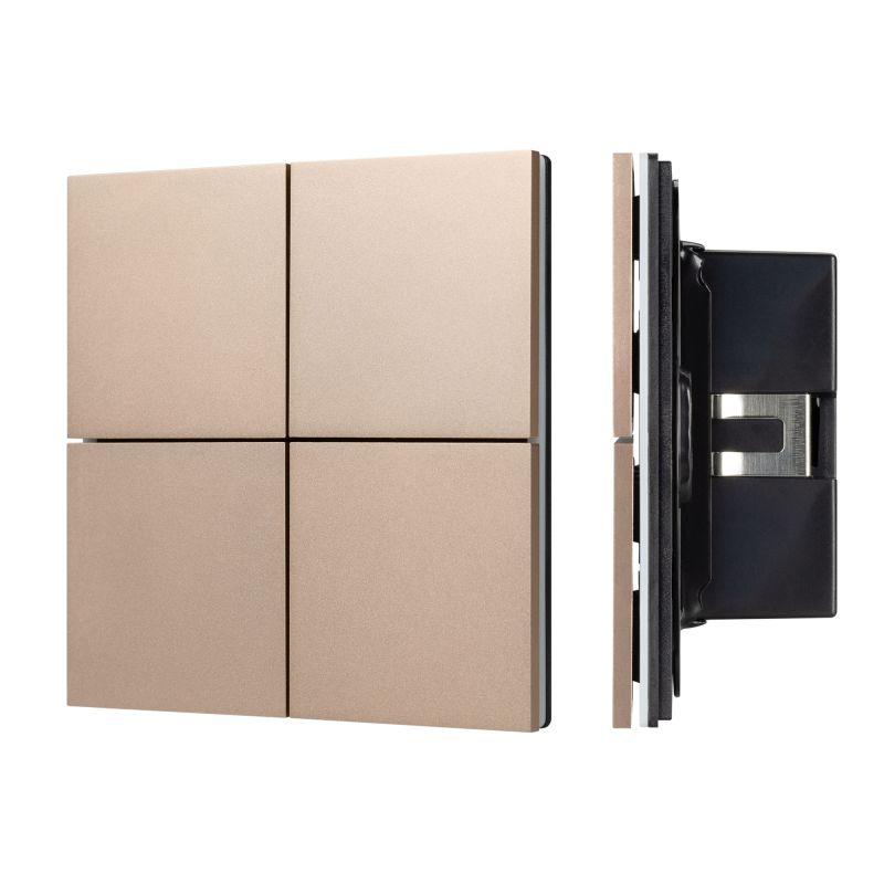 Панель кнопочная KNX-304-23-IN Champagne (BUS Frameless) (IP20 металл) INTELLIGENT ARLIGHT 039665