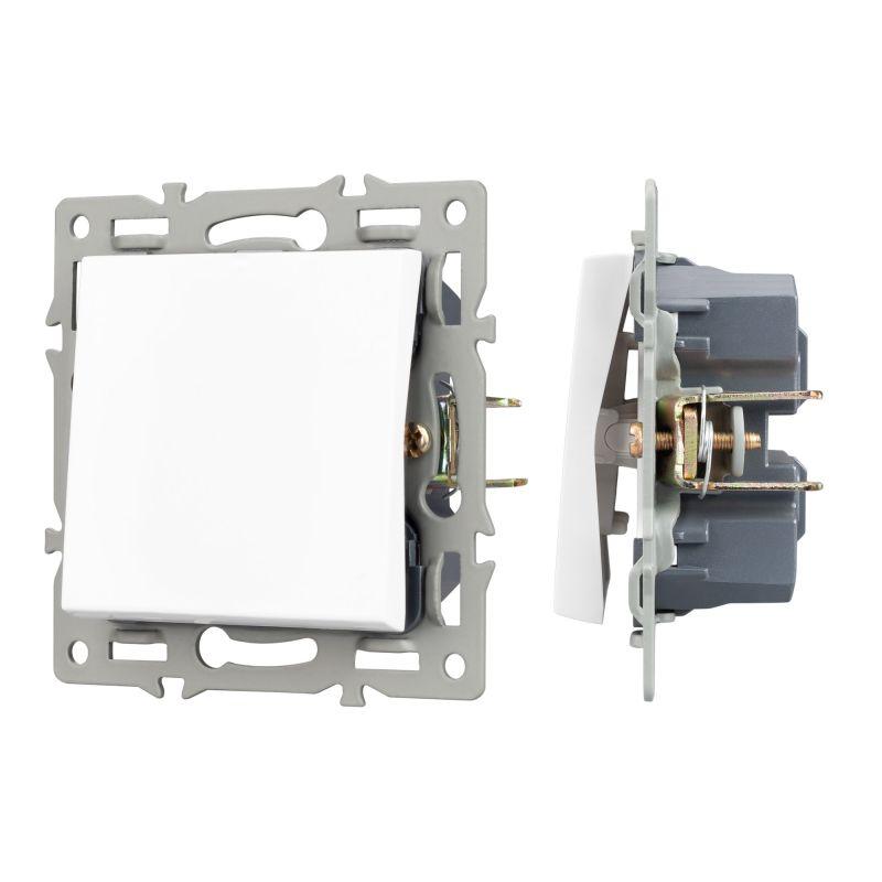 Механизм выключателя одноклавишный перекрестный SWT-MKX1-PL-WH (250В 16А) Arlight 043718