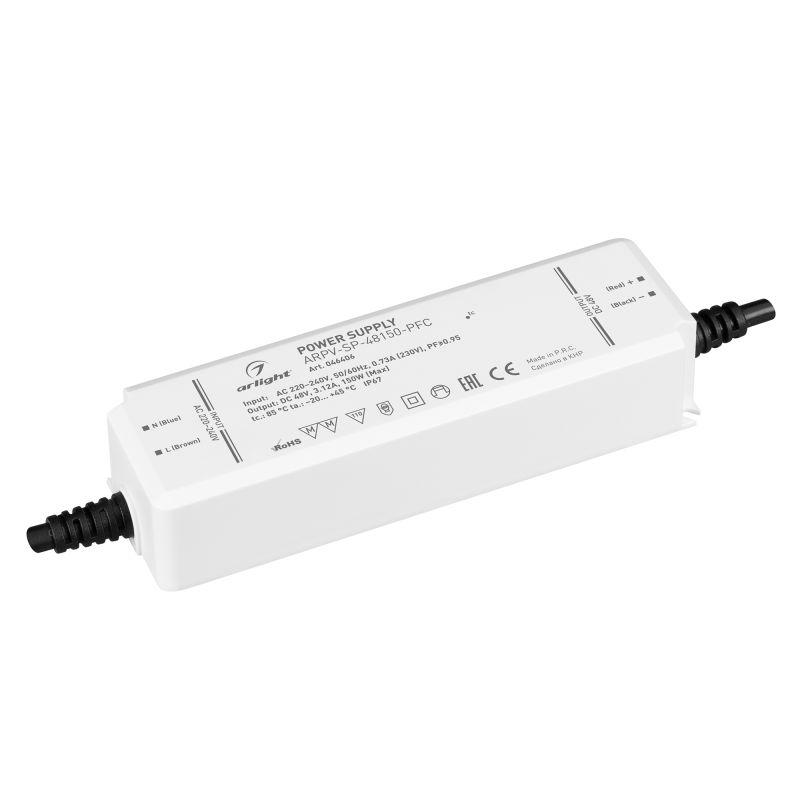 Блок питания ARPV-SP-48150-PFC (48В 3.12А 150Вт) IP67 пластик Arlight 046406