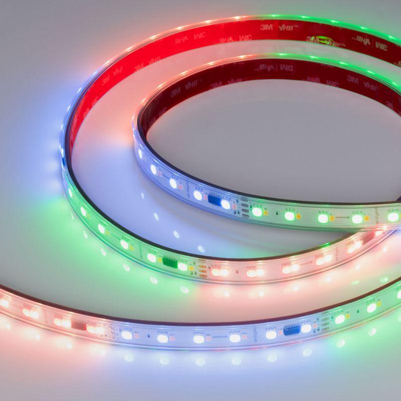 Лента светодиодная SPI-P-BA120-14mm 24V RGBW-White-PX6-BPT 16Вт/м IP66 5060/2835 герметичная бегущий огонь (уп.5м) Arlight 049401
