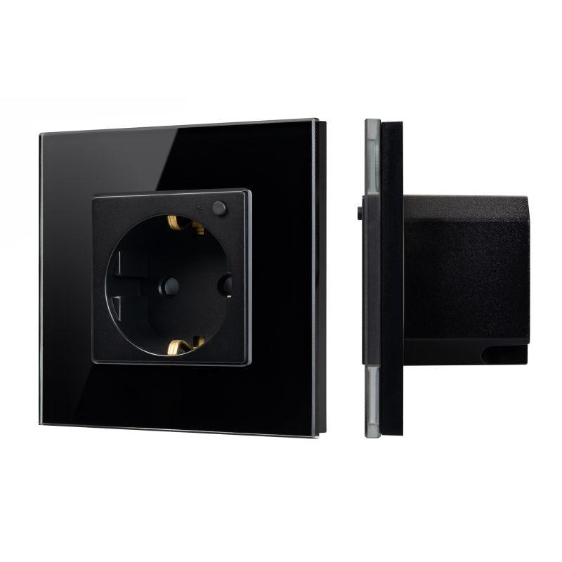 Розетка электрическая 1-м СП SCT-OMALI-EUZB1-PL-BK 16А IP20 240В Zigbee Arlight 050216