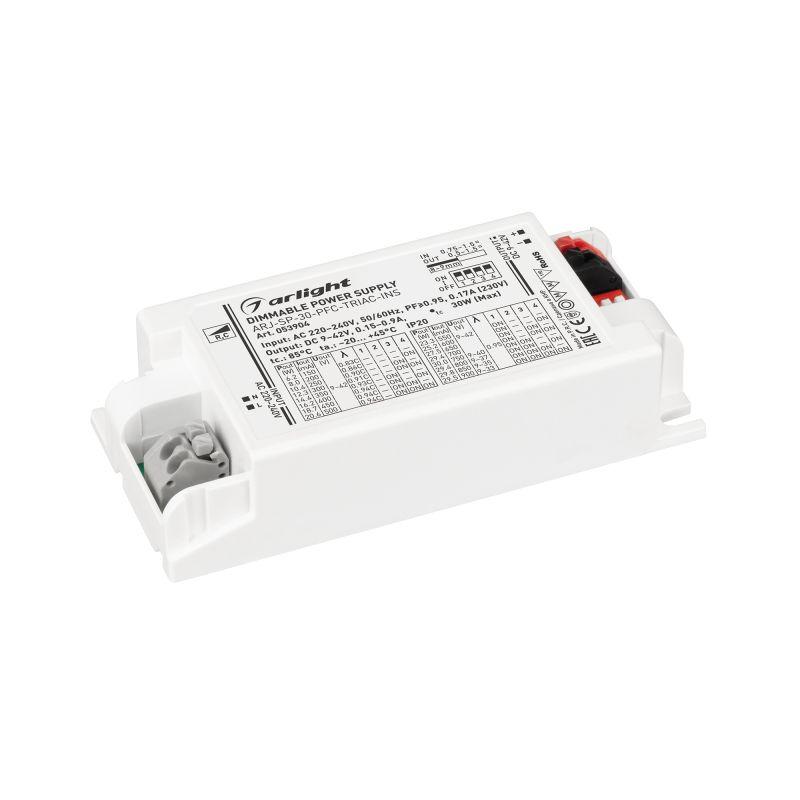 Блок питания ARJ-SP-30-PFC-TRIAC-INS 30Вт 9-42В 0.15-0.9А Arlight 053904