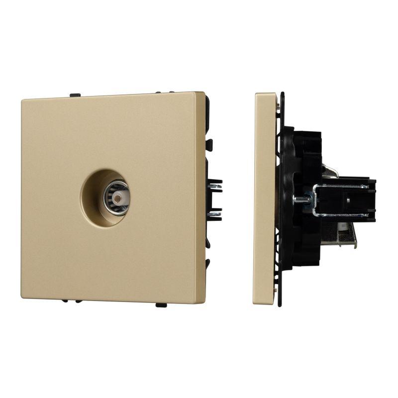 Механизм телевизионной розетки SCT-NOBE-MTV1-SFPL-GD зол. песок Arlight 054294