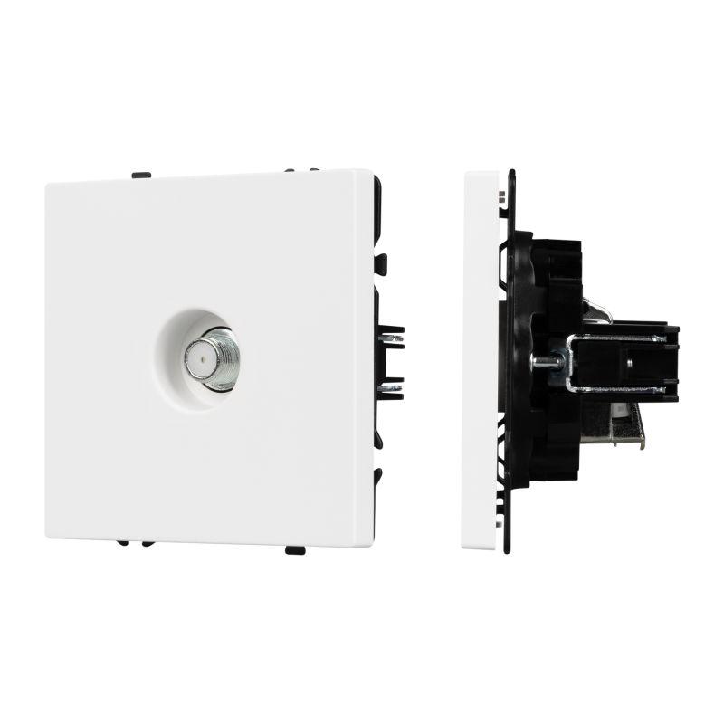 Розетка спутниковая ARL NOBE SCT-MST1-SFPL-WH SAT софт-тач бел. кварц Arlight 054296(1)