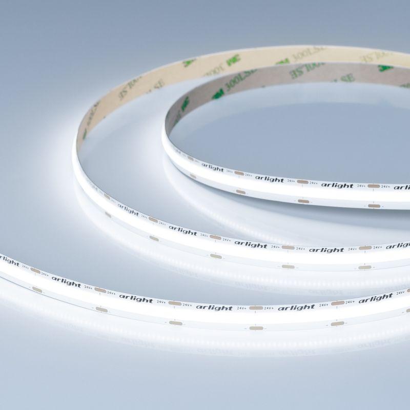 Лента светодиодная COB-X576-10mm 24В White 6000К 15Вт/м IP20 высок. эффект. 150лм/Вт (уп.5м) Arlight 059118