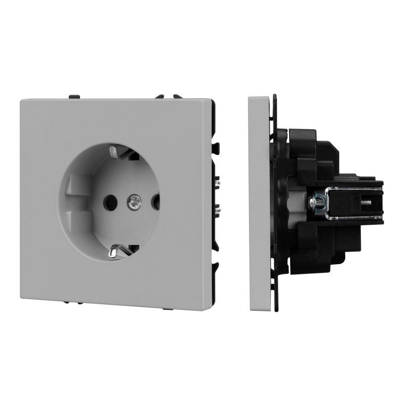 Механизм электрической розетки SCT-NOBE-MEU1-SFPL-IS (230В 16А) никель Arlight 059453