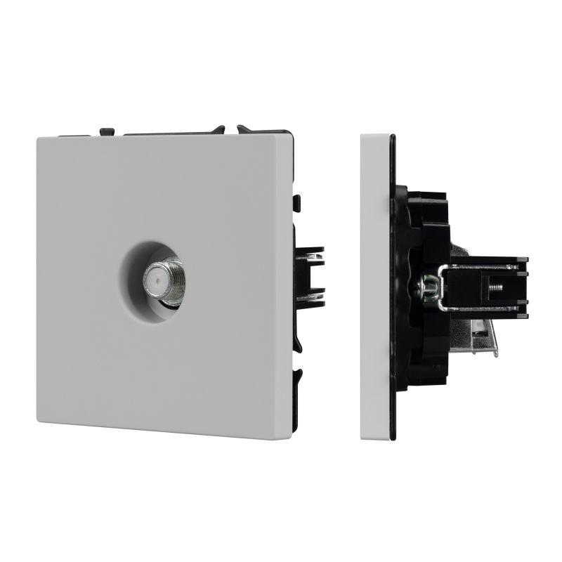 Розетка спутниковая ARL NOBE SCT-MST1-SFPL-IS SAT софт-тач никель Arlight 061897(1)
