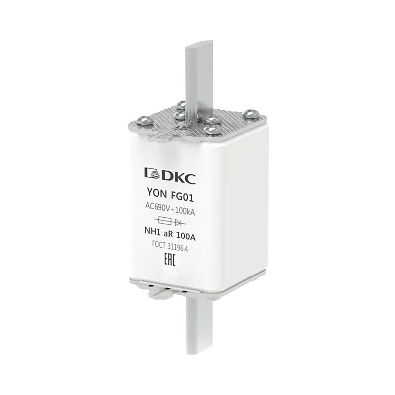 Предохранитель YON ножевого типа FG1 100А 690В хар-ка aR DKC 1FG01-0100-690V-AR
