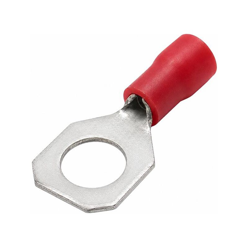 Наконечник кольц. изол. 0.25-1.5кв.мм отв. d8.2мм кр. (уп.100шт) DKC 2A8P