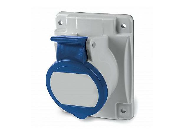 Розетка панельная 16А 3п 2P+E 230В IP44 с наклоном DKC DIS4131663S