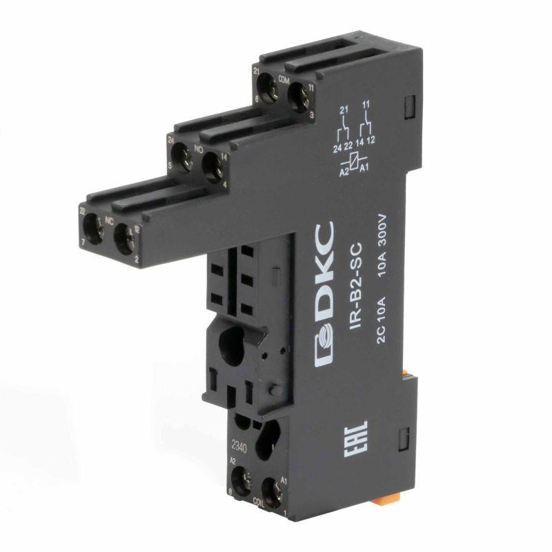 Элемент базовый пассивный для установки одиночных реле до 230В АС/DC DKC IR-B2-SC