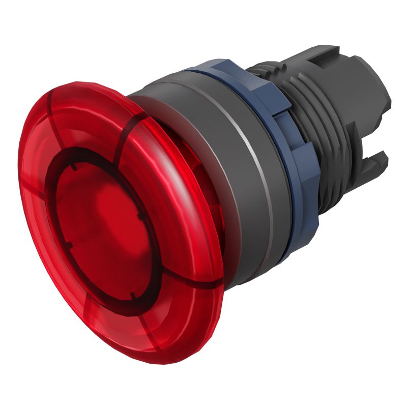 Головка кнопки грибовидная d40 без фиксации прозр. красн. DKC M22P-MMLRP