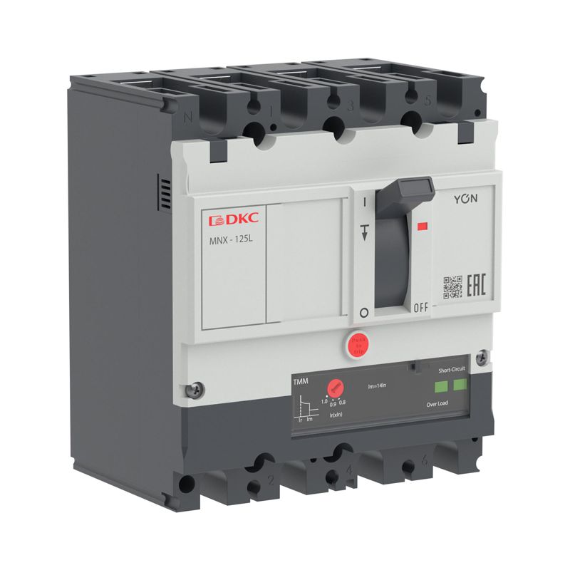 Выключатель автоматический 4P 50А 70кА pro MNX125L при AC415V расцепитель TMM YON MNX125L4PTMM0050