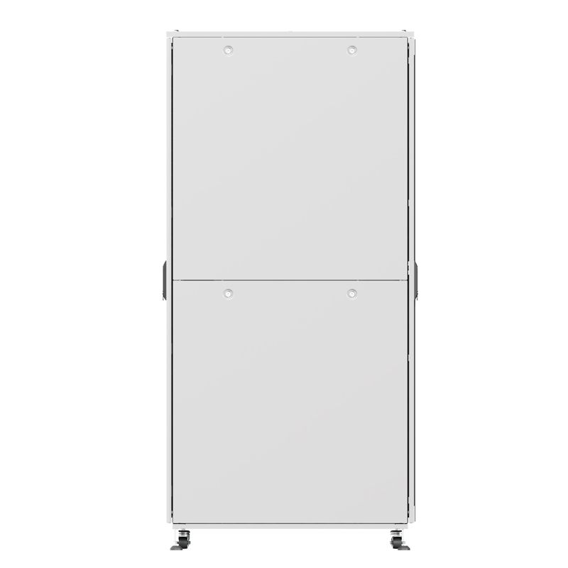 Шкаф напольный IT-CQE-N 19дюйм 42U 800х800мм крыша с вырубкой; дверь перфорир. и двойн. перфорир.; двойн. боков. панели; разобран. RAL7035 сер. DKC R5ITN42808FP1P2SG