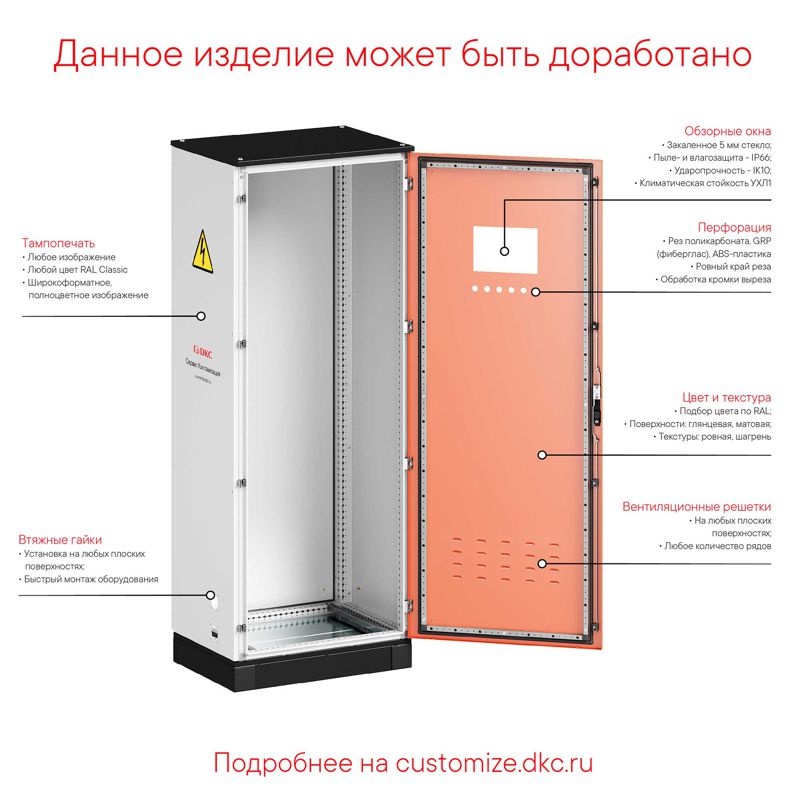 Дверь сплошная для шкафов CQE N 2200х600мм DKC R5NCPE2260