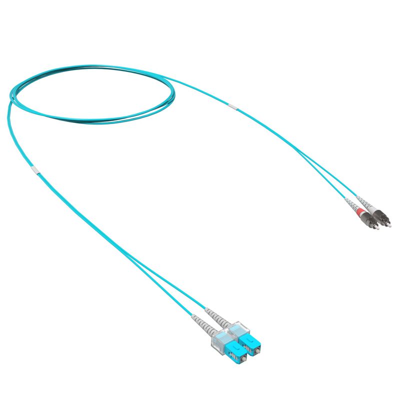 Шнур оптический коммутационный переходной Duplex SC-UPC/FC-UPC 50/125 OM3 10м DKC RNPC53DCF10