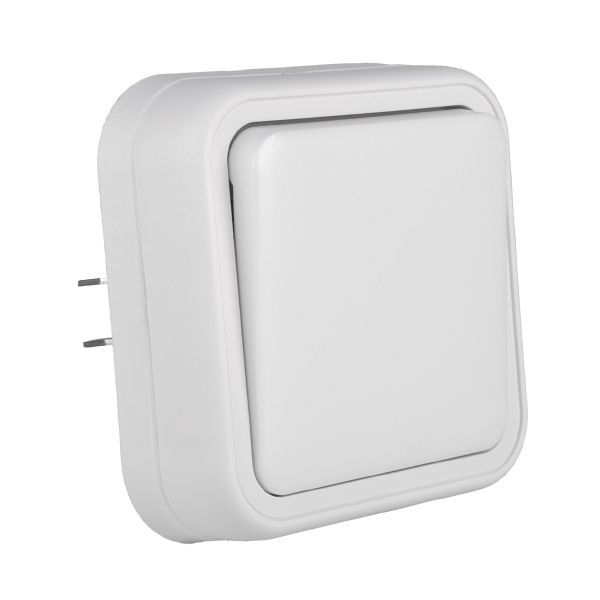 Выключатель 1-кл. СП Бронто 10А IP55 автоматические клеммы бел. EKF BT2-SWW-10
