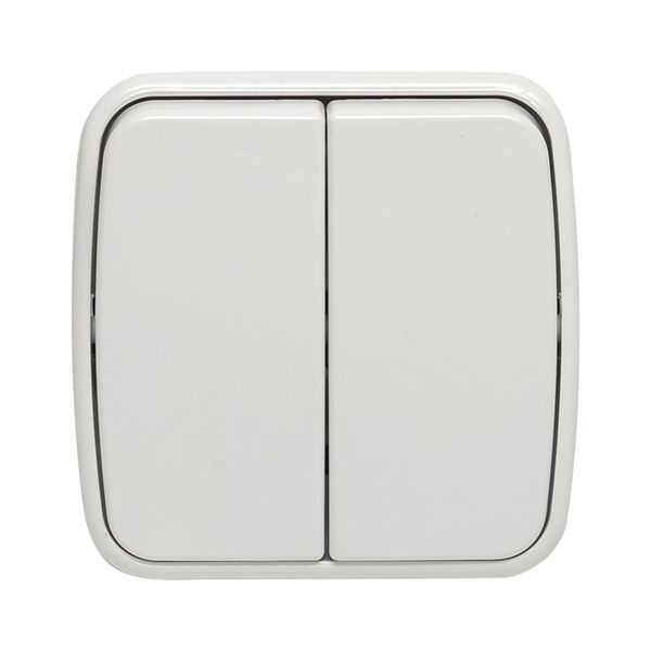 Выключатель 2-кл. ОП Минск 10А IP20 бел. Basic EKF EGV10-023-10