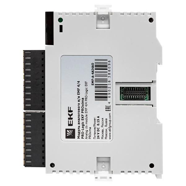 Модуль аналогового в/в EMF 4/4 PRO-Logic (с поверкой) EKF EMF-A-4AI4AO-V