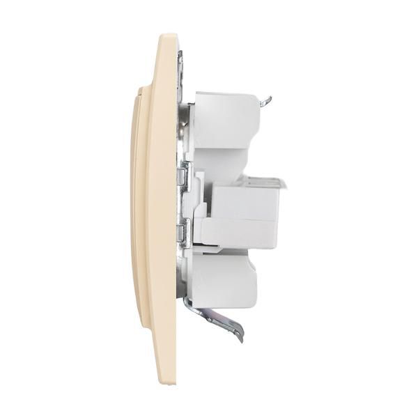 Розетка компьютерная 2-м СП Минск RJ45 беж. EKF ERK02-035-20