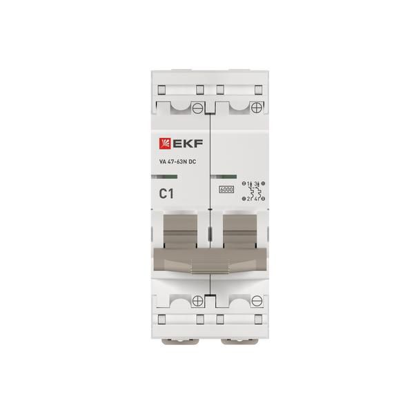 Выключатель автоматический модульный 2п C 1А 6кА ВА 47-63N DC PROxima EKF M63DC621C