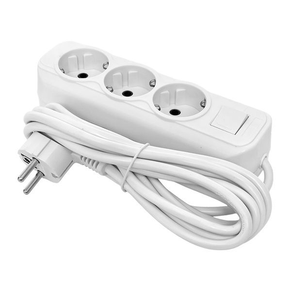 Удлинитель 3х2м с заземл. 16А IP20 Эксперт 3.0кВт с выкл. ПВС 3х1 PROxima EKF UBA16-310-3-02i