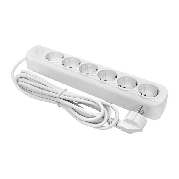 Удлинитель с сетевым фильтром 6х1.8м с заземл. 16А IP20 Блокбастер XL 3.2кВт ПВС 3х1 с выкл. PROxima