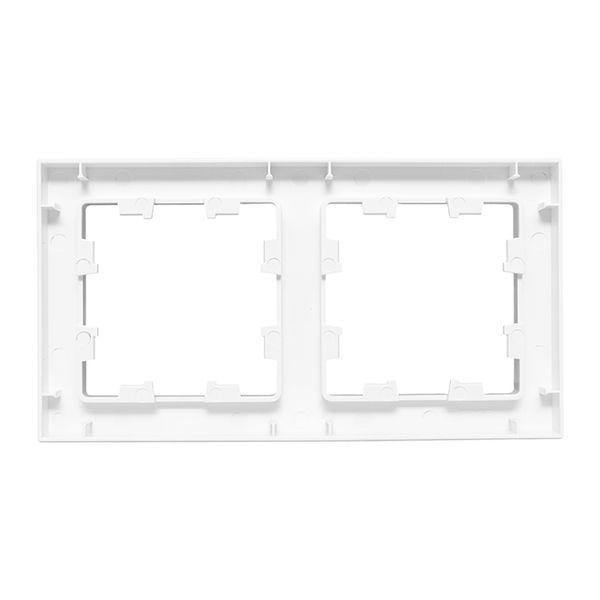 Рамка 2-м Эпика пластик бел. EKF UP1-FPW-02