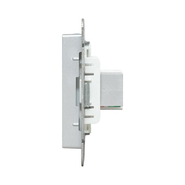 Розетка СП Эпика HDMI + RJ45 кат.5 механизм алюм. EKF UP1-SOA-HDMI+RJ45