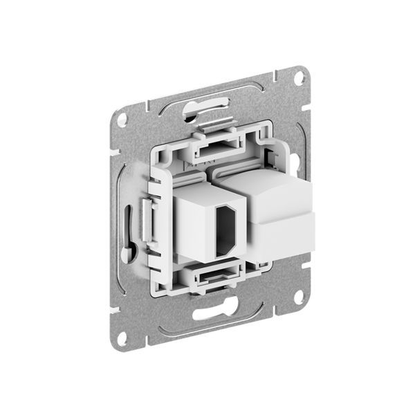 Розетка СП Эпика HDMI + RJ45 кат.5 механизм крем. EKF UP1-SOI-HDMI-RJ45