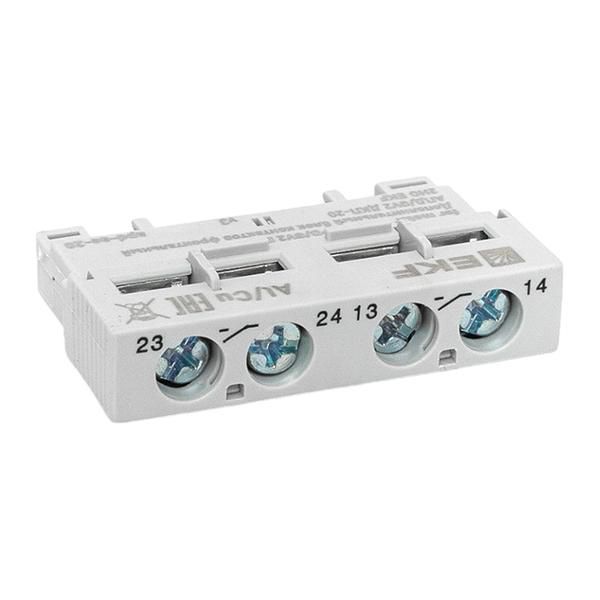 Блок контактов фронтальный дополнительный АПД/GV2 ДКП-20 2НО EKF apd-ae-20