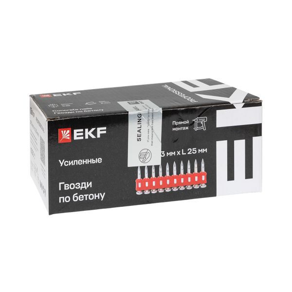 Гвоздь кованый для монтажн. пистолета по бетону металлу Bullet Type 3х25 цинк. (уп.1000шт) Expert EK