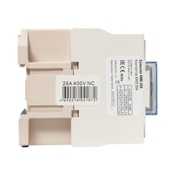 Контактор КМЭ 25А кат. 380В AC 1НЗ EKF ctr-s-25-380-nc