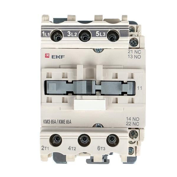 Контактор КМЭ 65А кат. 380В AC 1НО+1НЗ EKF ctr-s-65-380