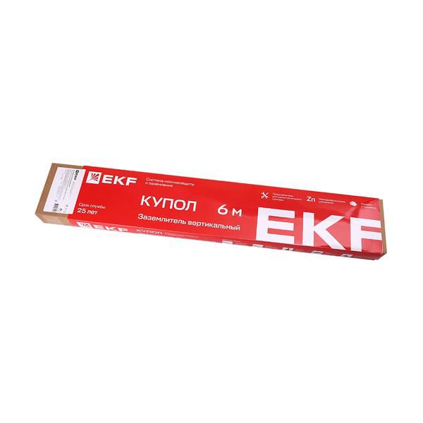 Заземлитель вертикальный безмуфтовый 6м (6х1000мм) TDZ EKF gc-28600