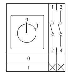 Переключатель кулачковый ПК-1-12 2П 10А 