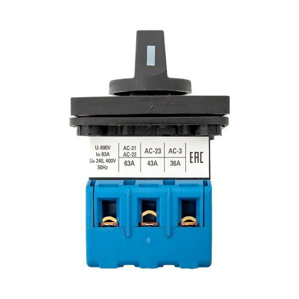 Переключатель кулачковый ПК-2-13 3П 63А "ВКЛ-ВЫКЛ" EKF pk-2-13-63