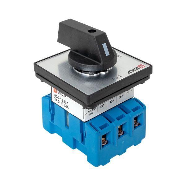 Переключатель кулачковый ПК-2-13 3П 63А "ВКЛ-ВЫКЛ" EKF pk-2-13-63