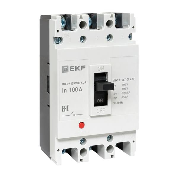 Выключатель нагрузки 3п ВН-99 125/100А EKF sl99-125-100