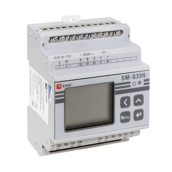 Прибор измерительный многофункциональный G33H на DIN-рейку ЖКИ PROxima EKF sm-g33h