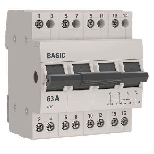 Переключатель трехпозиционный 4п 63А Basic EKF tps-4-63